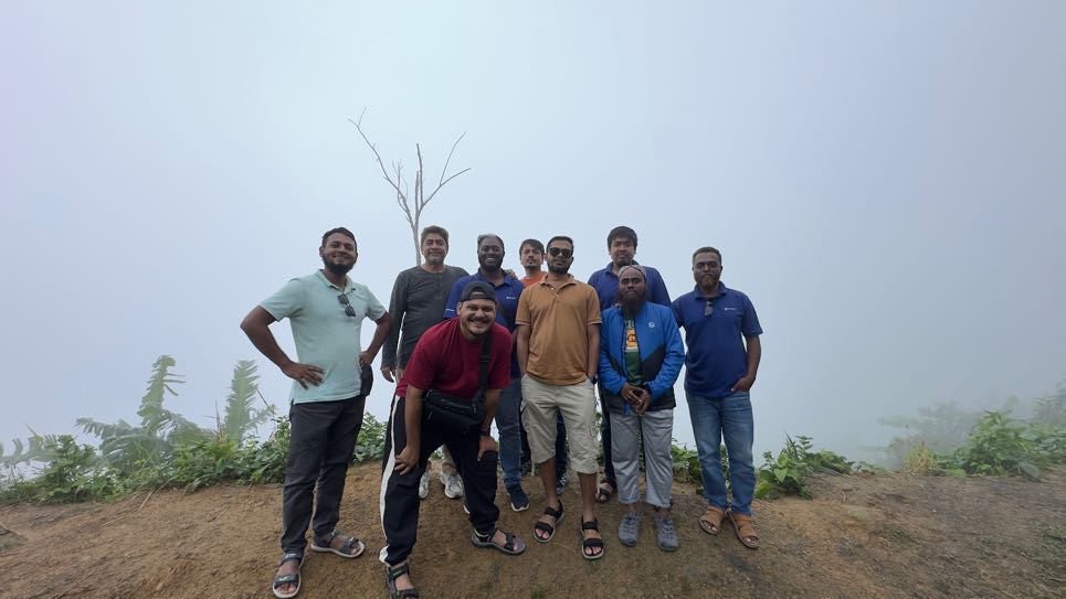 Team StorePress welcoming the clouds at Dim Pahar